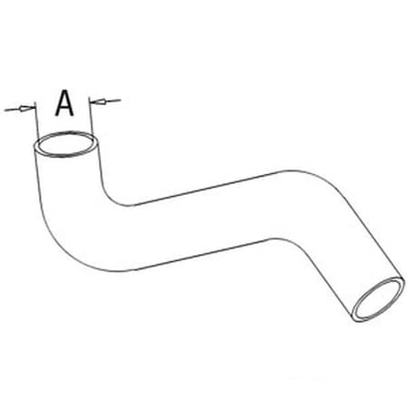 Aftermarket Lower Bottom Radiator hose Fits Massey Ferguson Tractor 165 512058M1